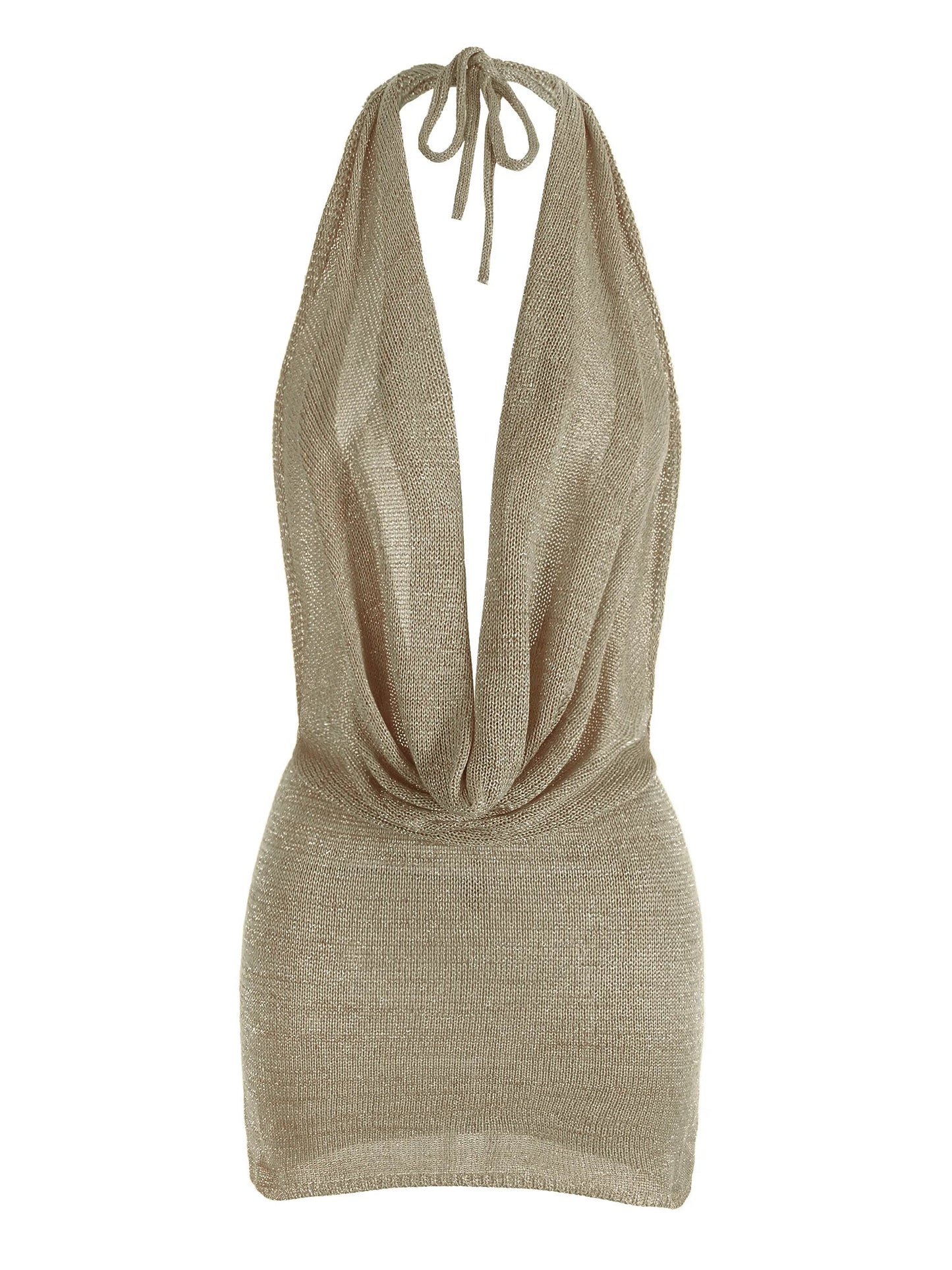 Mini vestido con escote en V